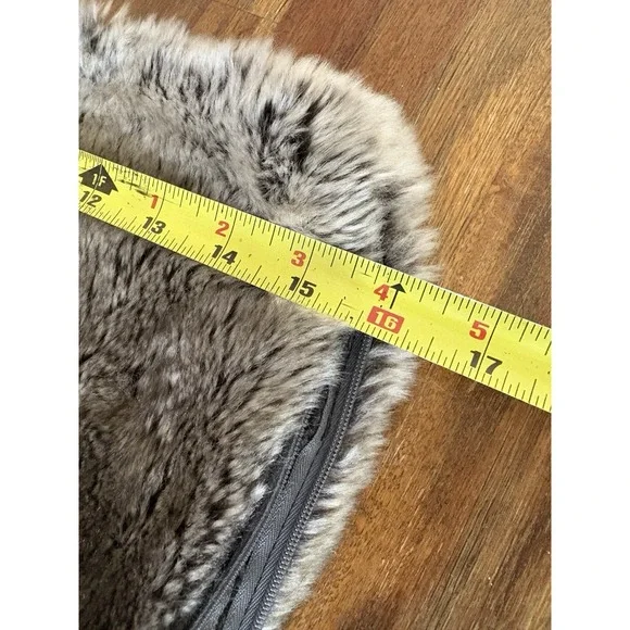 Restoration Hardware Faux Fur Pillow Cover Soft Plush RH Rectangular 26.5" X 15" - Picture 8 of 13